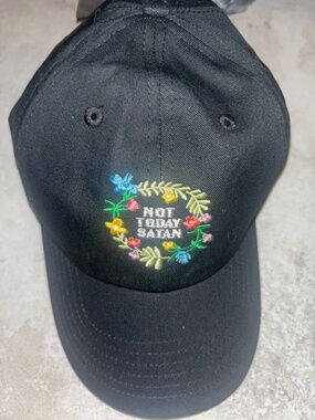 Not Today Satan Dad Cap NWT